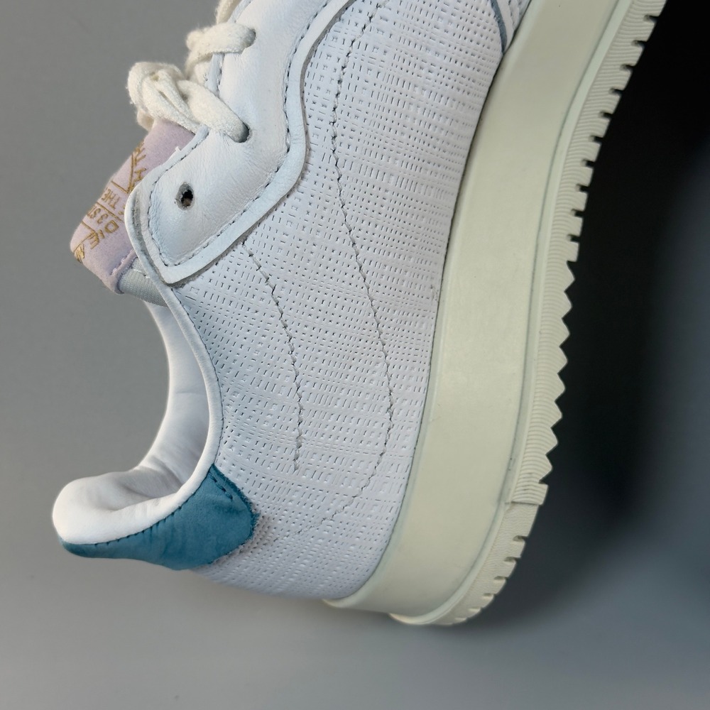 Adidas SC Premiere Women 6 Sneakers White Bone Leather Mesh Low Lace Up Shoes - Picture 11 of 16